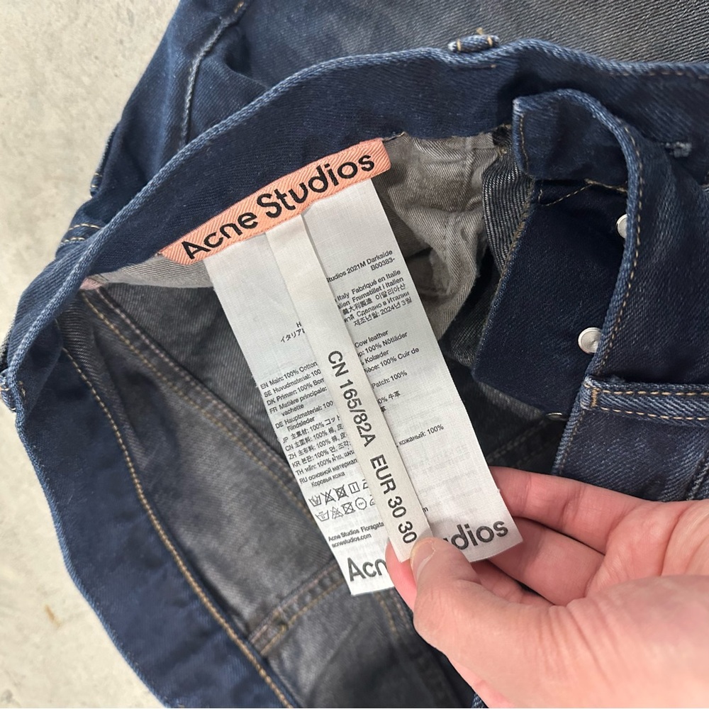 Acne Studios Men 2021M Darkside Jeans Crop - Picture 5 of 13